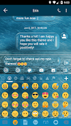 SMS Messages Bubble Rain Theme 스크린샷 3