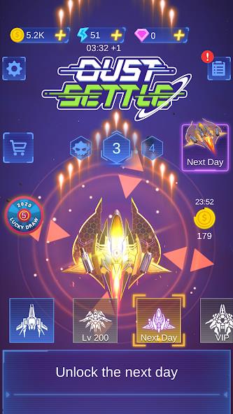 Dust Settle 3D - Galaxy Attack Mod স্ক্রিনশট 3