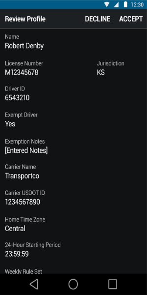Garmin eLog™ Compliant ELD Скриншот 2