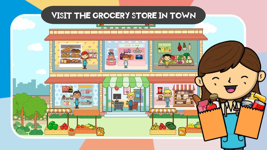 Lila's World: Grocery Store Captura de tela 1