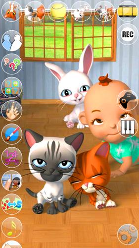 Talking 3 Friends Cats & Bunny应用截图第3张