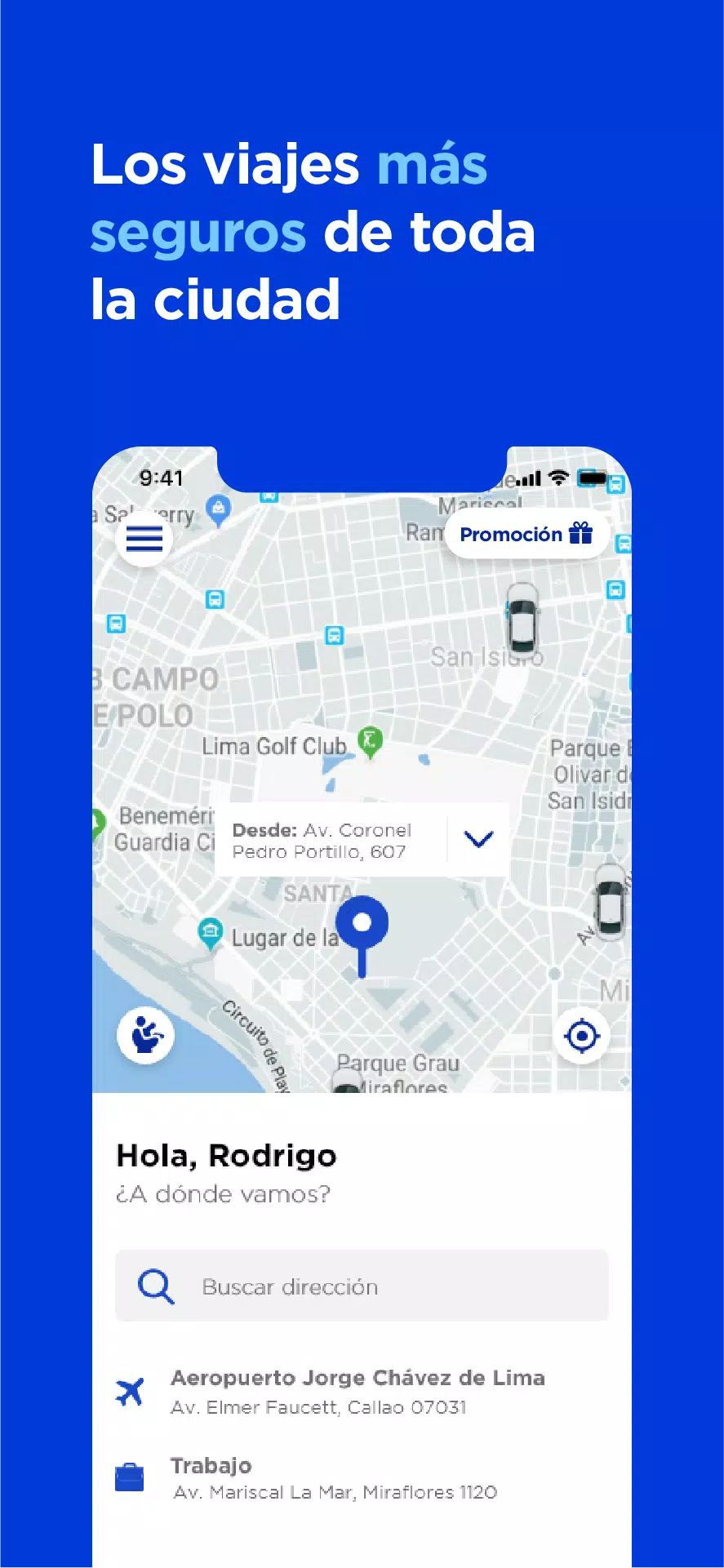 Directo, un app de taxi Ảnh chụp màn hình 1