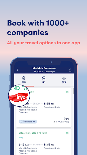 Omio: Train and bus travel app Ảnh chụp màn hình 2