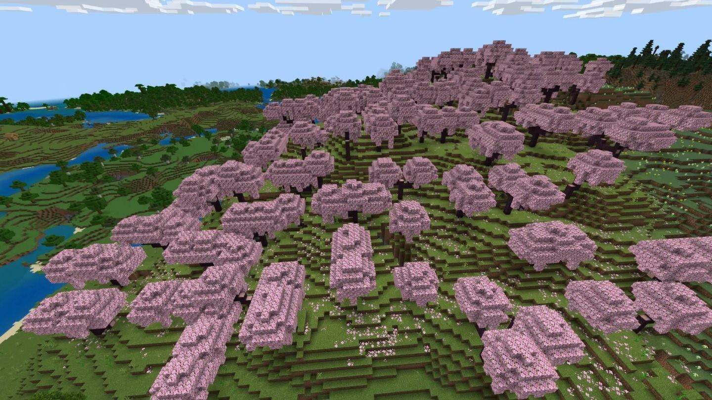 Cherry Grove biome in Minecraft