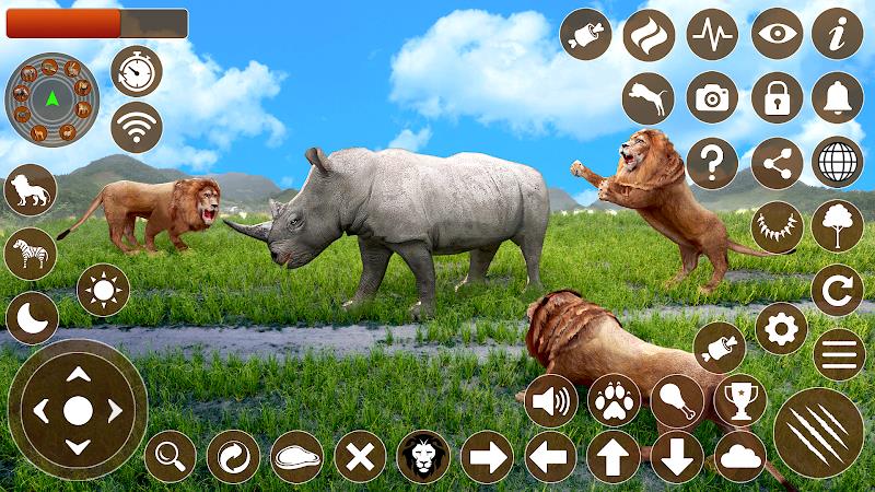 Lion Games 3D Animal Simulator Ảnh chụp màn hình 0