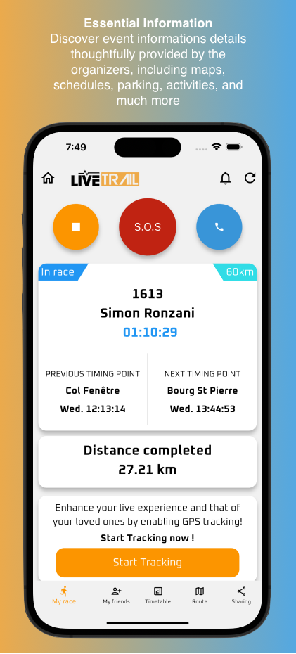 LiveTrail স্ক্রিনশট 1
