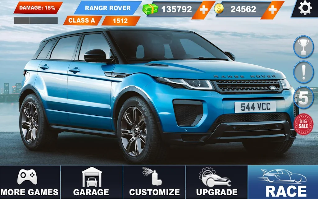 Range Rover City Driving: lx crazy car stunts 스크린샷 0