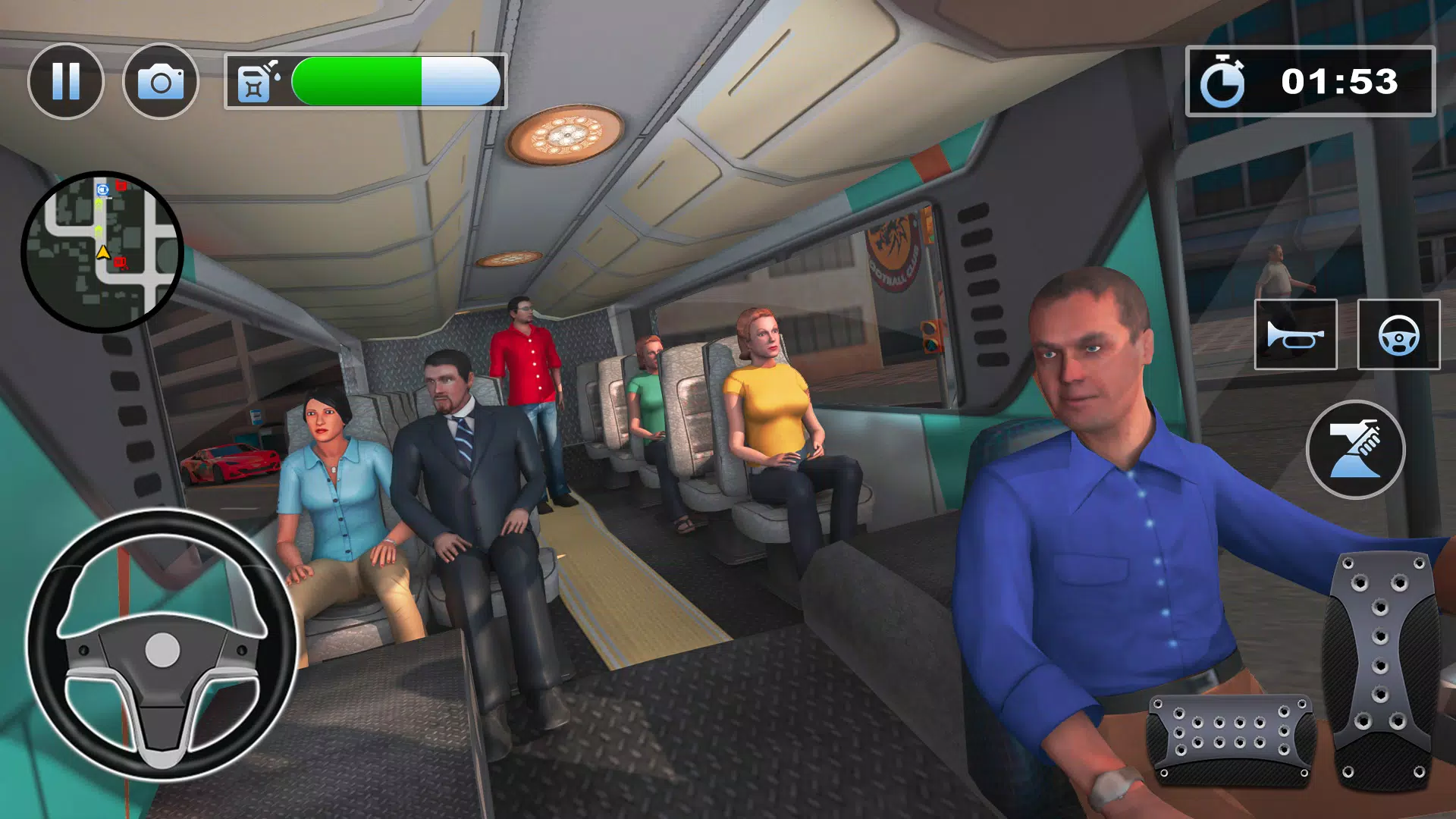 Bus Simulator : 3D Bus Games Zrzut ekranu 1