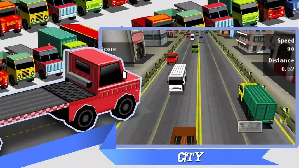 Schermata Truck Traffic Racing3D 2