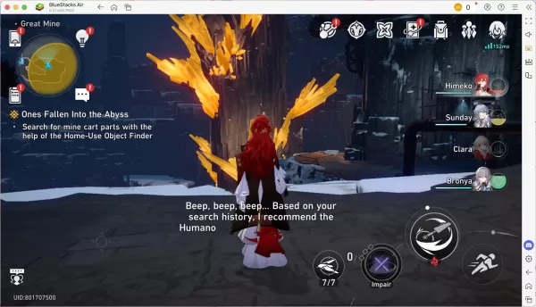 Expérience Honkai: Star Rail sur Mac avec Bluestacks Air