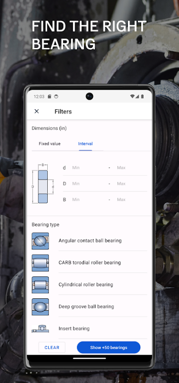 SKF Bearing Assist 스크린샷 2