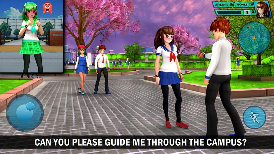 School Love Life: Anime Games Ekran Görüntüsü 2