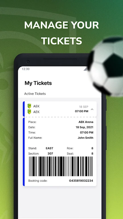 Aek tickets Zrzut ekranu 2