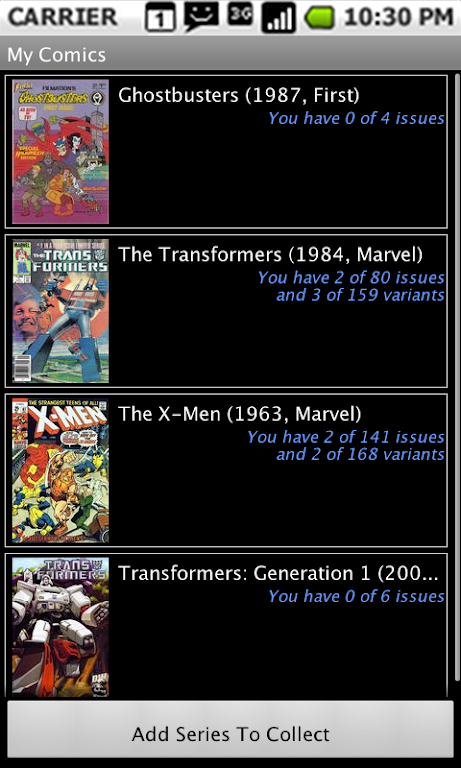 Comic Checklist Lite Screenshot 0