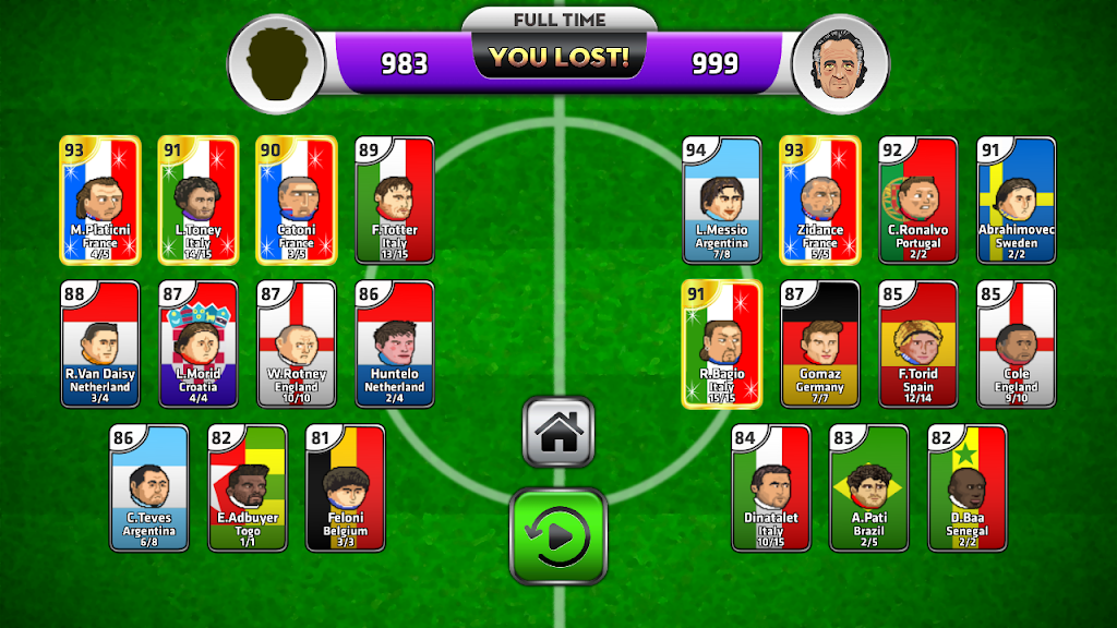 Head Soccer Cards Ekran Görüntüsü 0