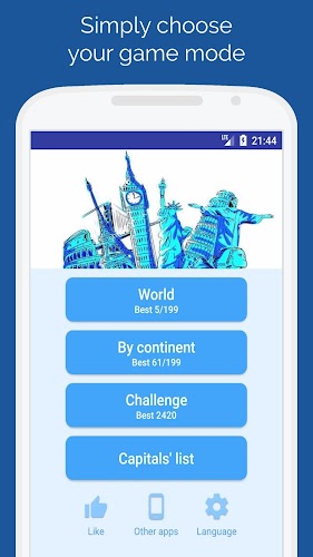 Capitals of the countries Quiz Schermafbeelding 3