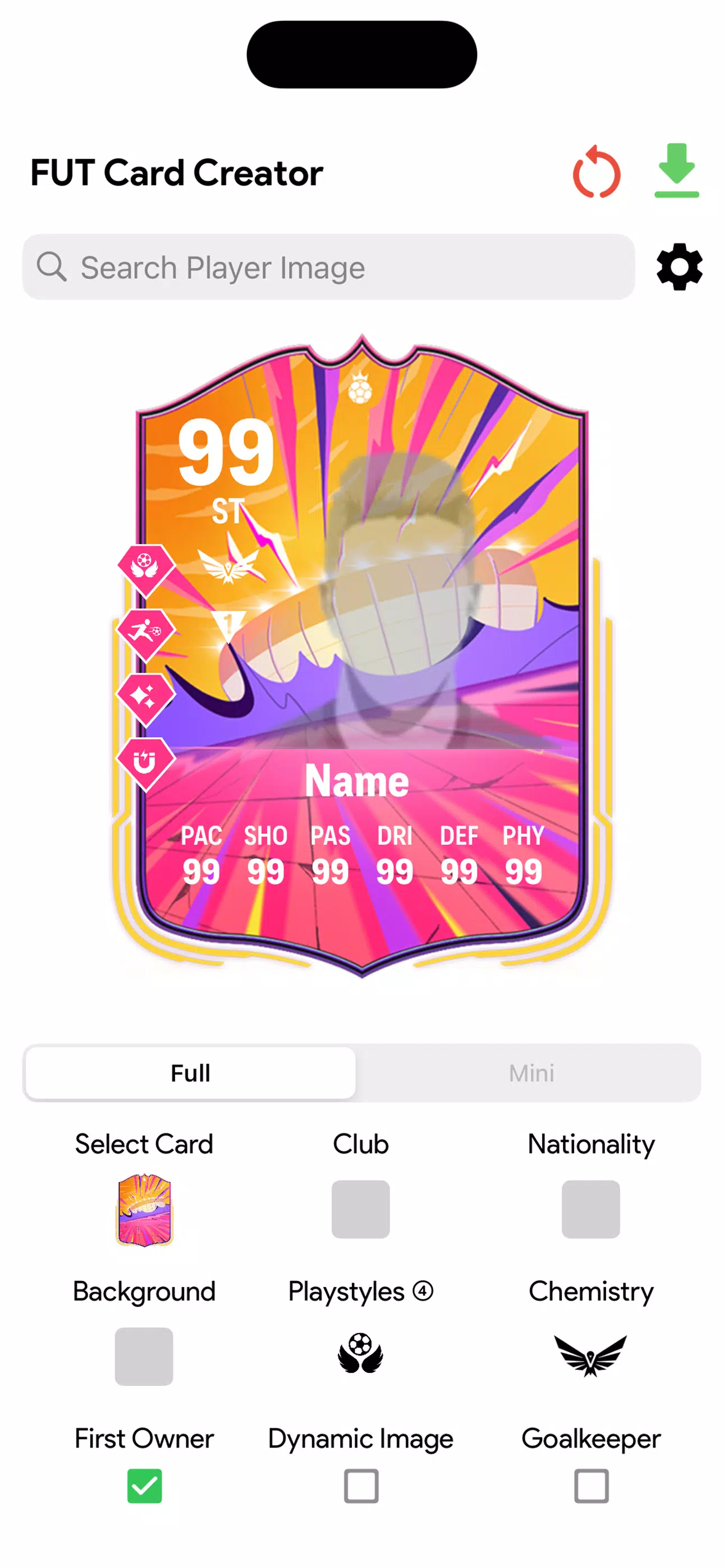 FC Card Creator 25 スクリーンショット 0