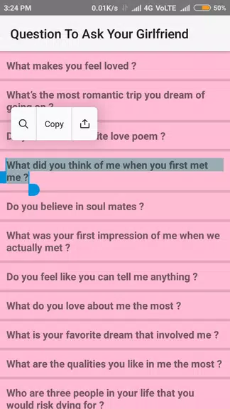 Questions To Ask Your Girlfrie Ảnh chụp màn hình 2