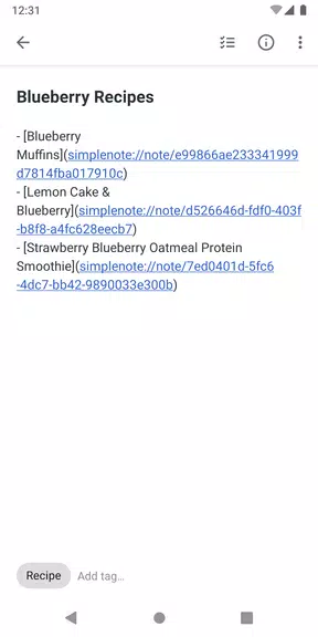 Simplenote Screenshot 2