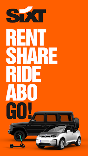 SIXT rent. share. ride. plus. Screenshot 0