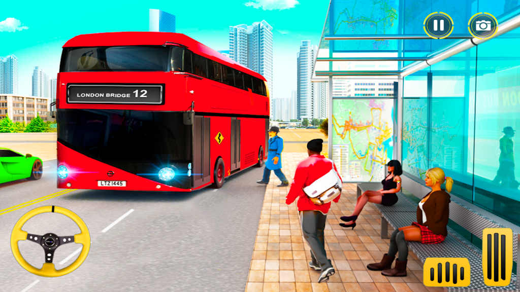 City Coach Bus Driving Sim 3D应用截图第0张