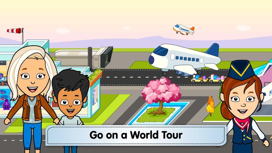 ティジ空港:キッズの私の飛行機ゲーム スクリーンショット 0