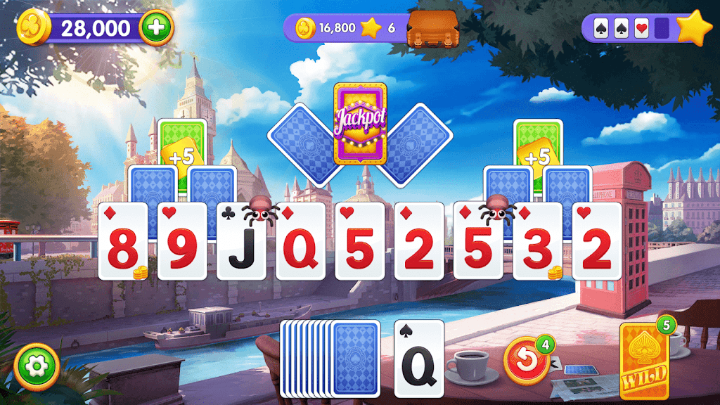 Solitaire Trip: Classic Tripeaks Card Game Скриншот 0