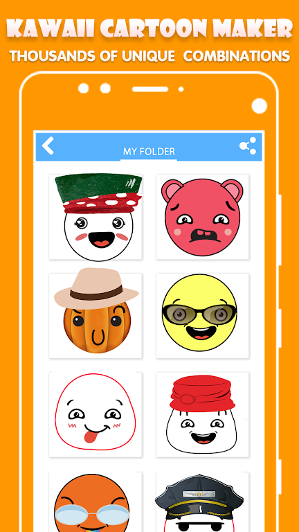 Kawaii Cartoon Maker Tangkapan skrin 0