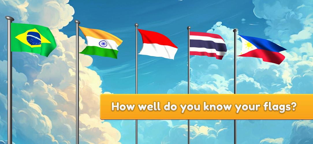 Flag Naming Trivia Guess Quiz ภาพหน้าจอ 1