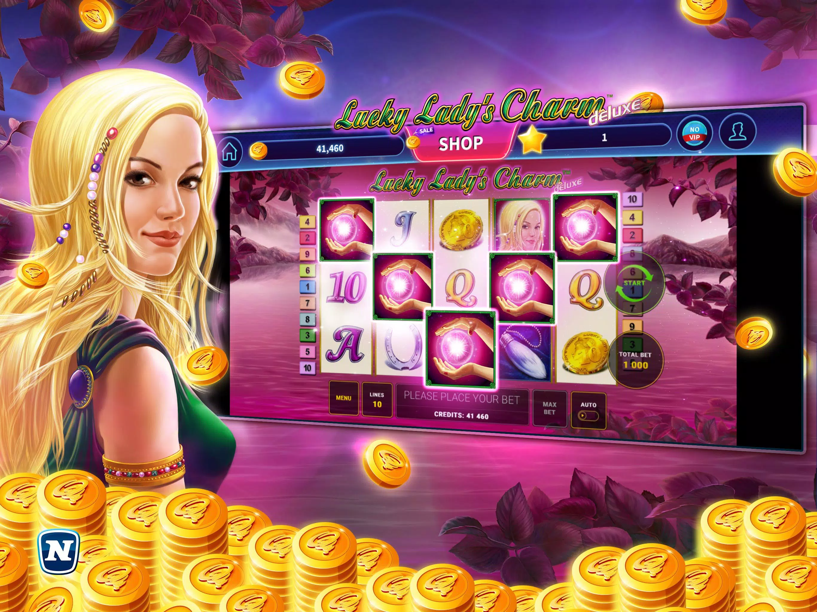 Lucky Lady’s Charm Deluxe Slot Tangkapan skrin 3