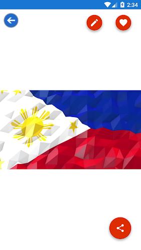 Philippines Flag Wallpaper: Fl ภาพหน้าจอ 3