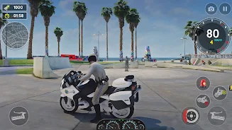 US Police Bike Rider Simulator Ekran Görüntüsü 2