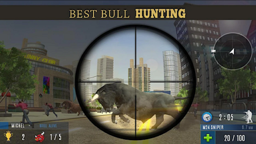 Angry Bull Attack Shooting应用截图第1张