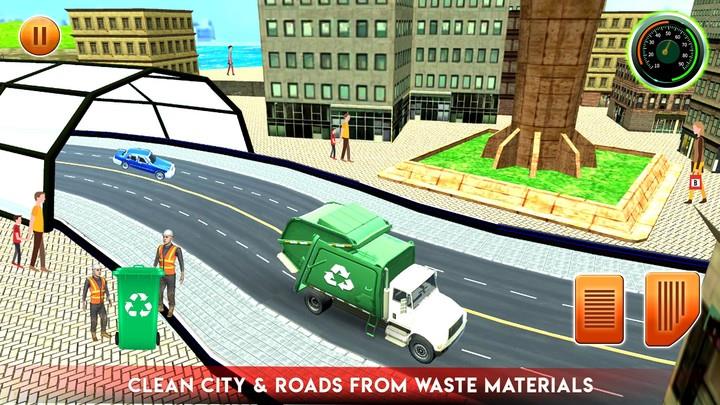 City Garbage Truck Driving Sim Скриншот 1