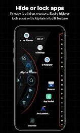 Alpha Hybrid Launcher 4D 主題 螢幕截圖 1