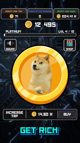 Crypto Clicker Doge Coin Idle 螢幕截圖 3
