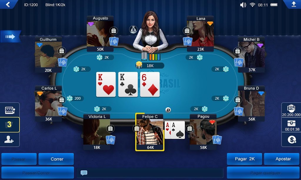 Poker Brasil HD Captura de tela 1