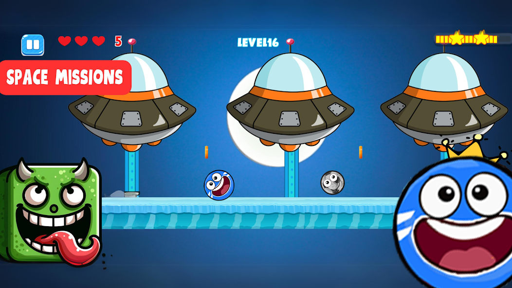 Ball V - Red Bounce Ball 5 Mod Ảnh chụp màn hình 1