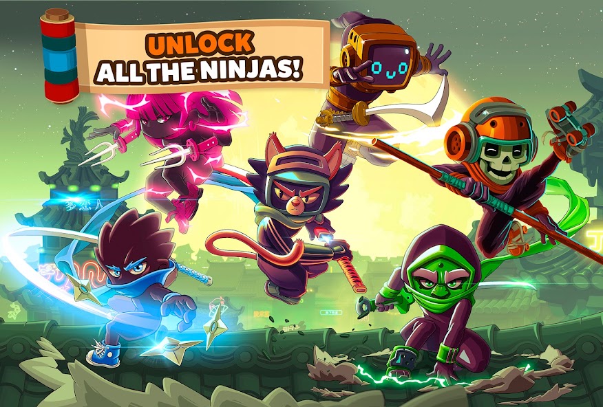 Ninja Dash Run - Offline Game Mod স্ক্রিনশট 2