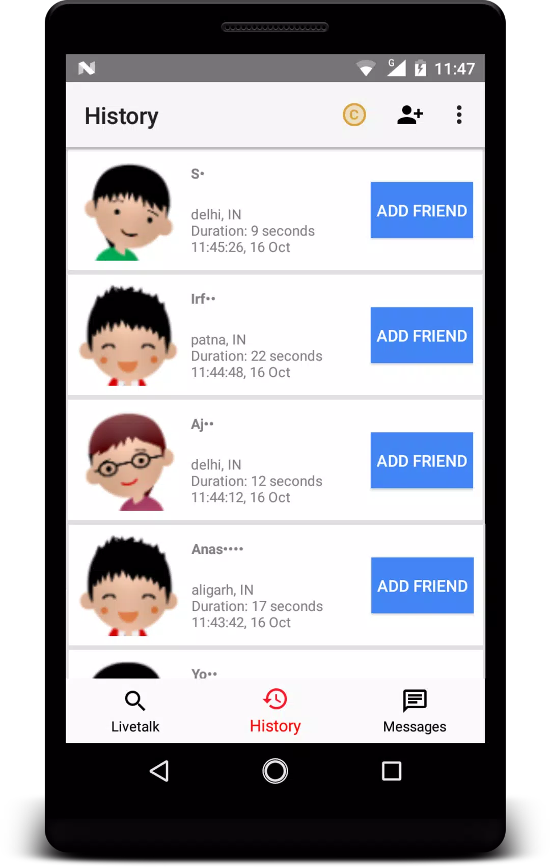 Livetalk - Live Video Chat Screenshot 1