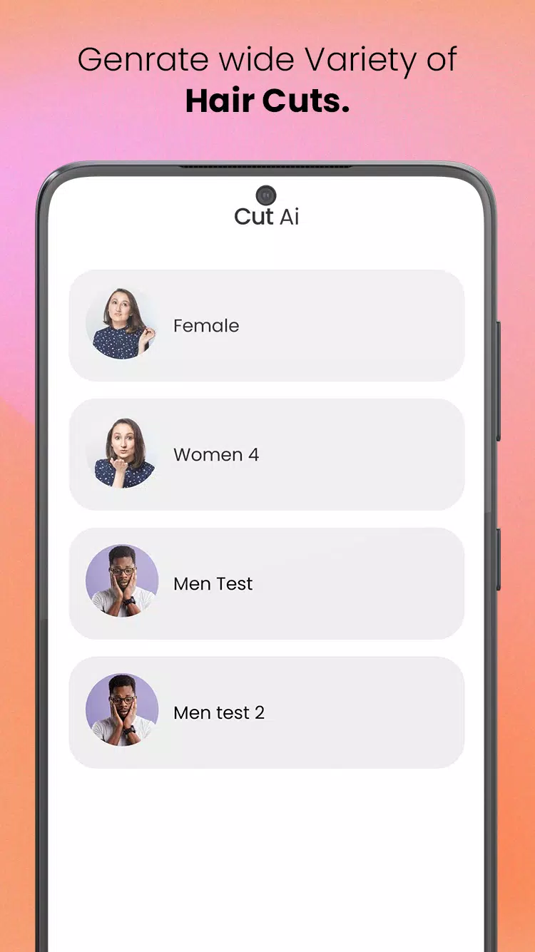 CutAI - AI Hair Style Changer Capture d'écran 1