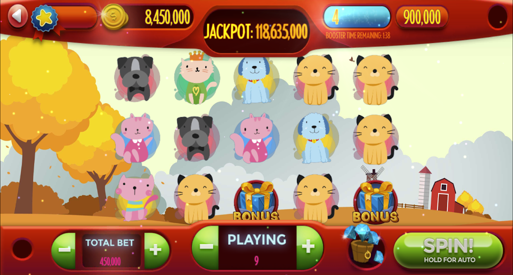 Schermata Dog-Cat Free Slot Machine Game Online 2