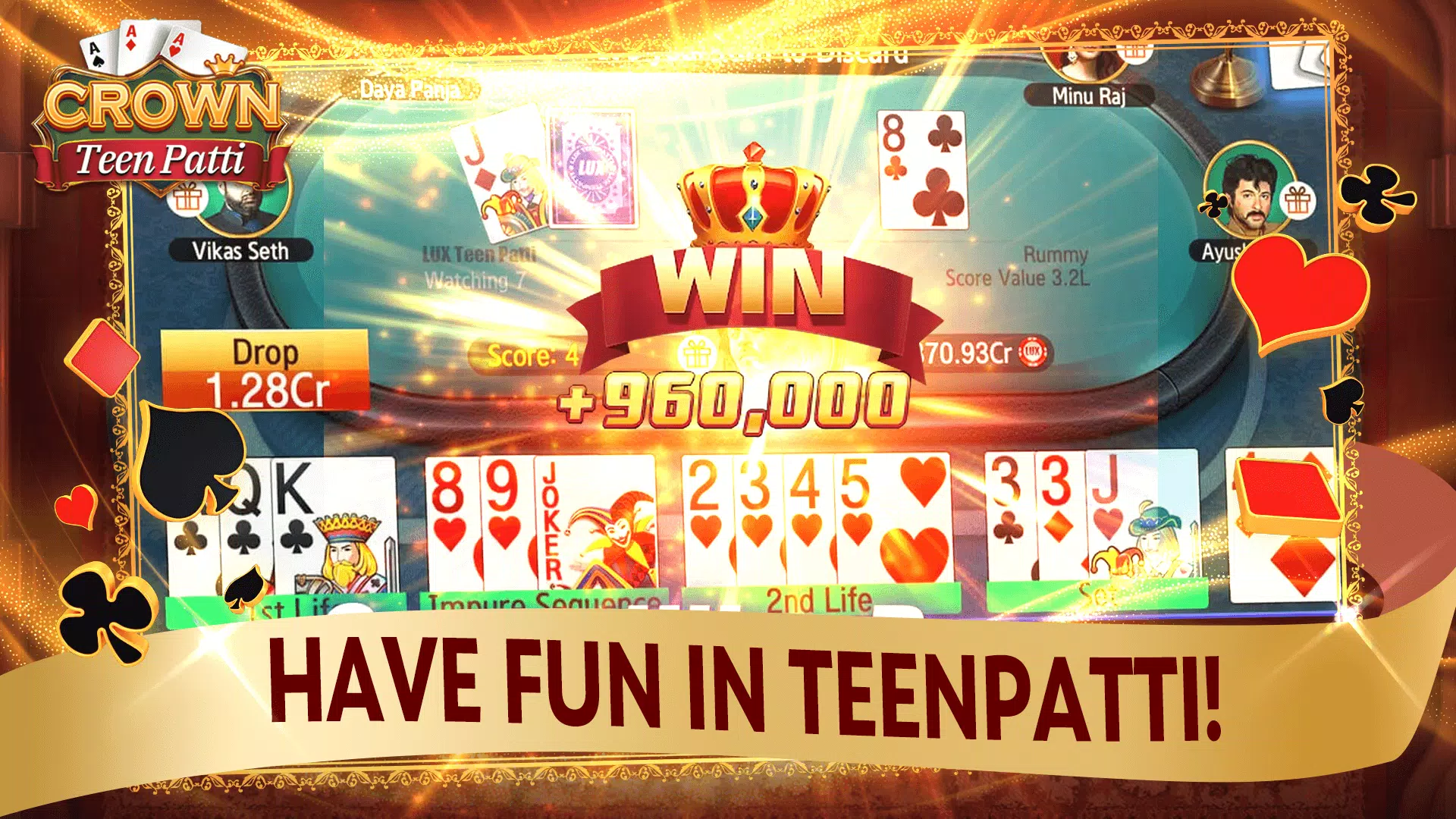 Teen Patti Crown Capture d'écran 0