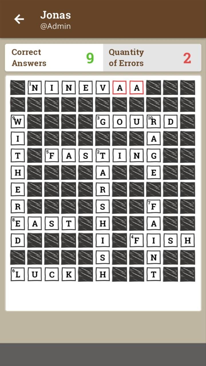 Biblical Crosswords Capture d'écran 2