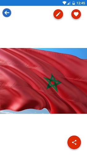 Morocco Flag Wallpaper: Flags Captura de pantalla 2