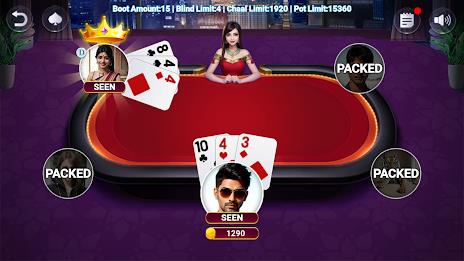 Teen Patti Card Game Captura de pantalla 1