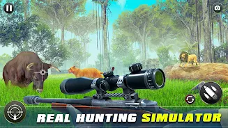 Safari Animal Hunter Simulator Captura de tela 0