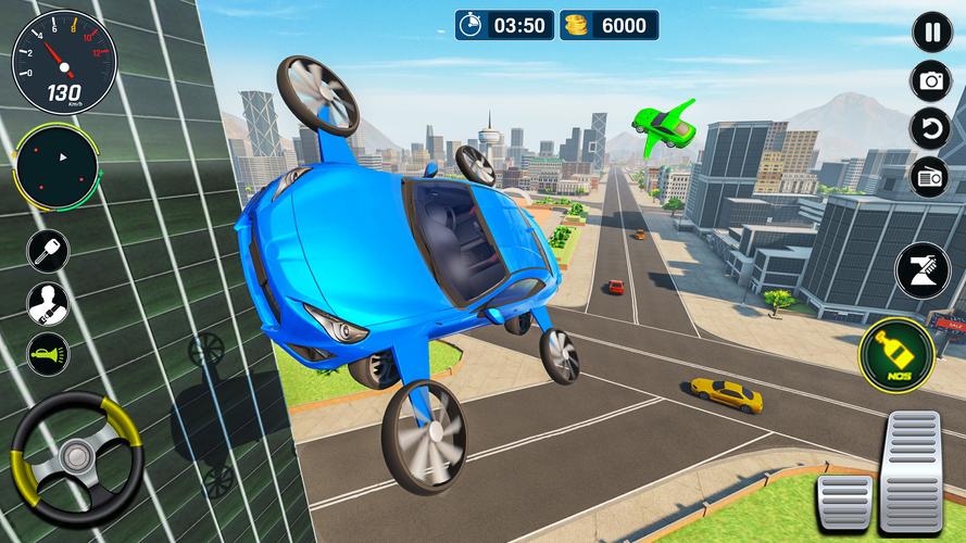 Flying Car Simulator: Car Game Tangkapan skrin 0