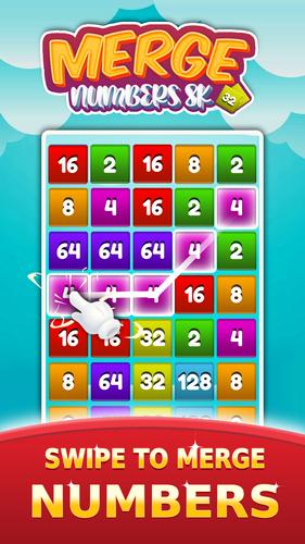 2048 Number Merge Games Puzzle スクリーンショット 1