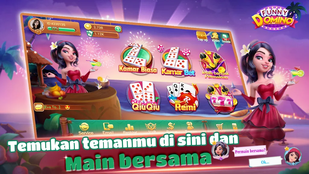 Funny Domino:Gaple QiuQiu Captura de pantalla 0